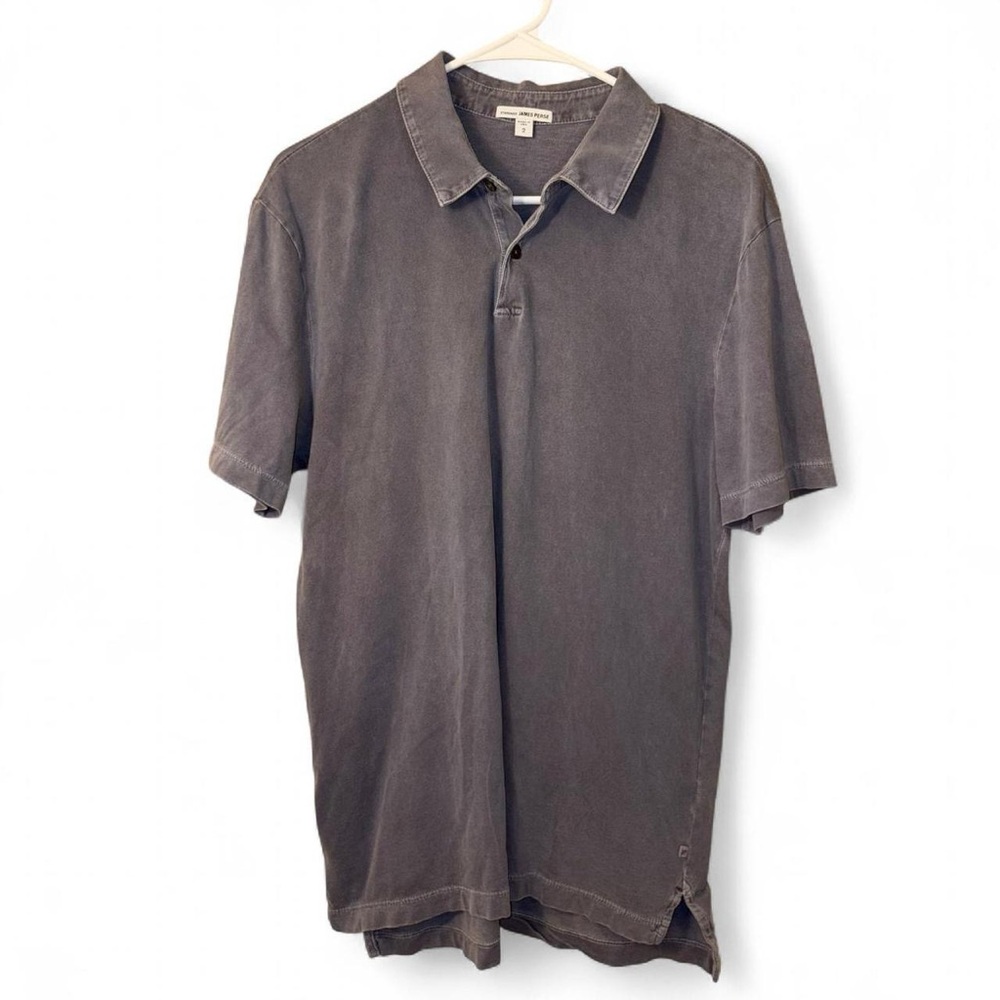 James Perse Charcoal Polo Shirt